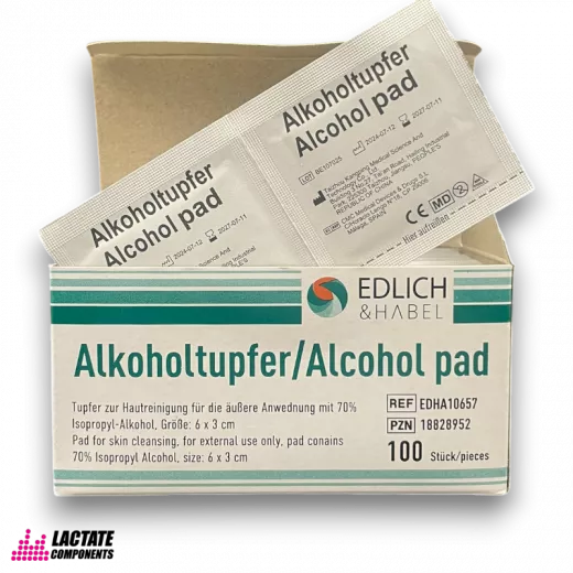 Alkoholtupfer 6 x 3 cm - 100 Stück