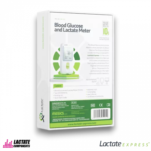 Lactate Express Messgerät Box Rückseite